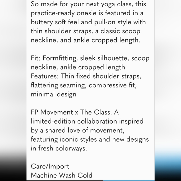 FP Movement x The Class Odette Onesie Leotard NWOT M/L - Picture 5 of 6